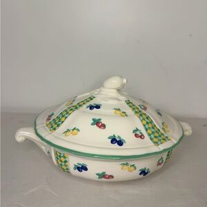 Richard Ginori Vecchia Laveno Italy Covered Casserole